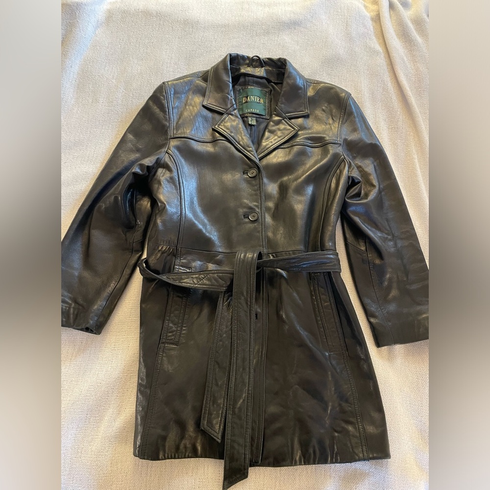 Danier Black Leather Jacket